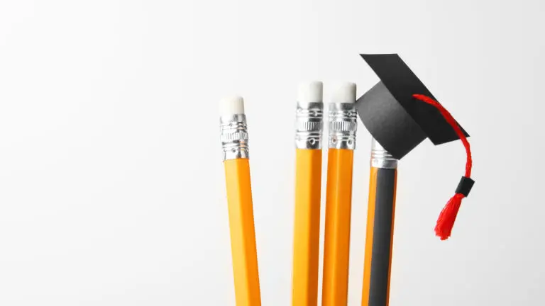 Pencils with a graduate cap