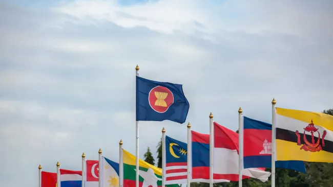 Asian flags